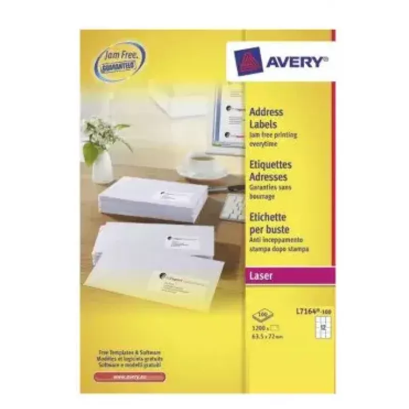 Lipnios etiketės Avery L7164-100