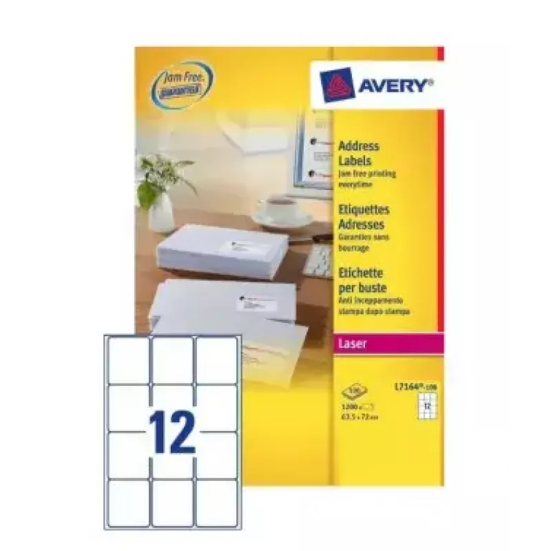 Lipnios etiketės Avery L7164-100