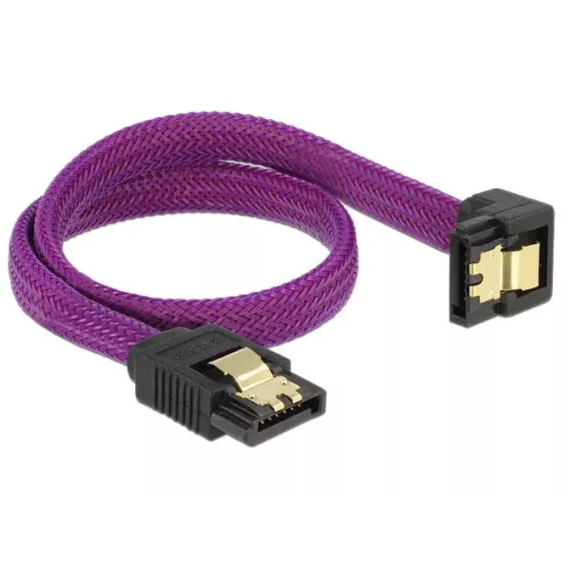 SATA laidas DeLOCK 83695 0,3 m violetinis