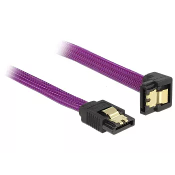 SATA laidas DeLOCK 83695 0,3 m violetinis