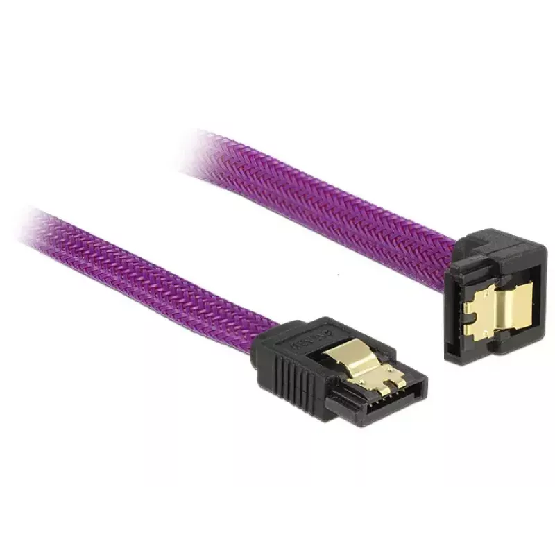 SATA laidas DeLOCK 83695 0,3 m violetinis