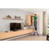 Pakopinis laiptelis Krause 130082 Aliuminis Juoda Mėlyna