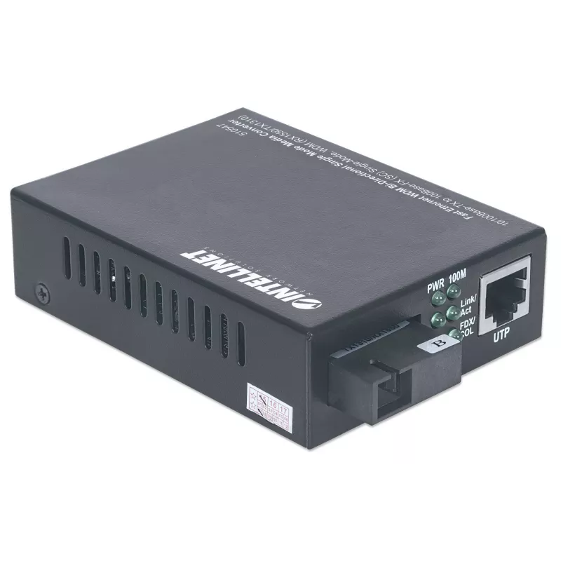 Intellinet Fast Ethernet WDM dvikryptis vienmodis medijos keitiklis 510547