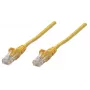 Intellinet tinklo komutacinis kabelis, Cat5e, 1,5 m, geltonas, CCA, U/UTP, PVC, RJ45, auksuoti kontaktai, nesikabinanti apsauga, apsaugotas, garantija visam naudojimo laikui