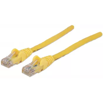Intellinet tinklo komutacinis kabelis, Cat6A, 30 m, geltonas, varis, S/FTP, LSOH / LSZH, PVC, RJ45, auksuoti kontaktai, neužsikabinantis, su apsauginiu gaubteliu, garantija visam naudojimo laikui
