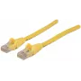 Intellinet tinklo komutacinis kabelis, Cat6A, 30 m, geltonas, varis, S/FTP, LSOH / LSZH, PVC, RJ45, auksuoti kontaktai, neužsikabinantis, su apsauginiu gaubteliu, garantija visam naudojimo laikui