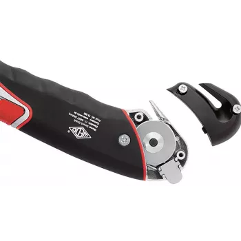 Utility knife WEDO 78 855 Juoda Red Sidabrinė