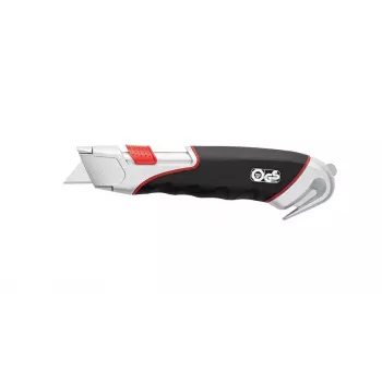 Utility knife WEDO 78 855 Juoda Red Sidabrinė