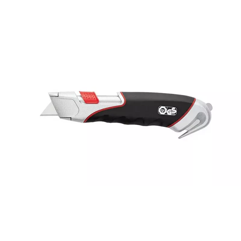 Utility knife WEDO 78 855 Juoda Red Sidabrinė