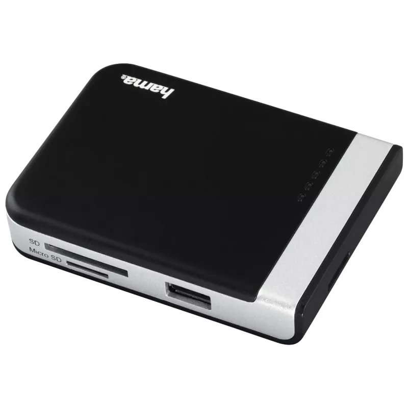 Hama 00054546 kortelių skaitytuvas USB 3.2 Gen 1 (3.1 Gen 1) Type-A/Type-C Juoda, Sidabrinė