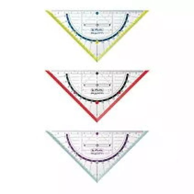 45° trikampis Herlitz My.Pen 16cm su rankena