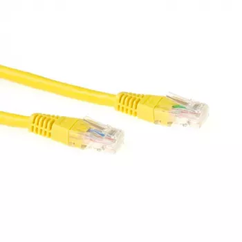 ACT geltonas 7 metrų LSZH U/UTP CAT6 komutacinis kabelis su RJ45 jungtimis