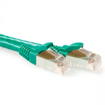 ACT Green 30 metrų SFTP CAT6A komutacinis kabelis su apsaugotais RJ45 lizdais