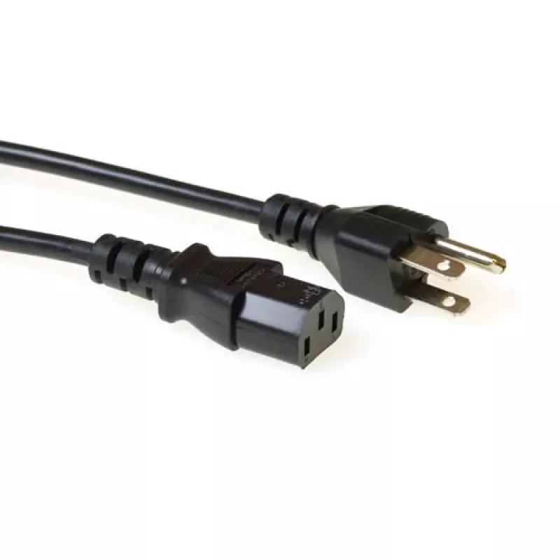 Maitinimo laidas ACT Powercord USA kištukas - C13 juodas 2,5 m