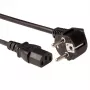 ACT Powercord LSZH maitinimo laidas CEE 7/7 kištukas (kampinis) - C13 juodas 1,5 m