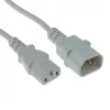 Maitinimo laidas ACT Powercord C13 - C14 baltas 1,2 m