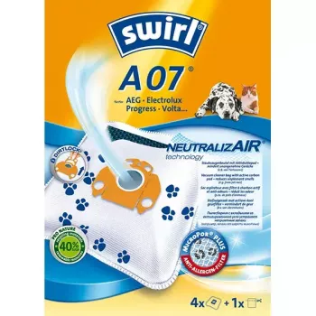 Dulkių maišelis Swirl A 07 NeutralizAir cilindriniam dulkių siurbliui