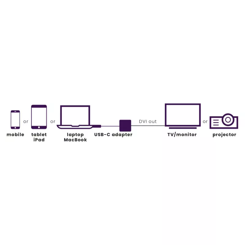 Marmitek Connect USB C į DVI - USB-C į DVI adapteris