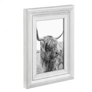Vienos nuotraukos rėmelis Hama Canuto White Glass Wood