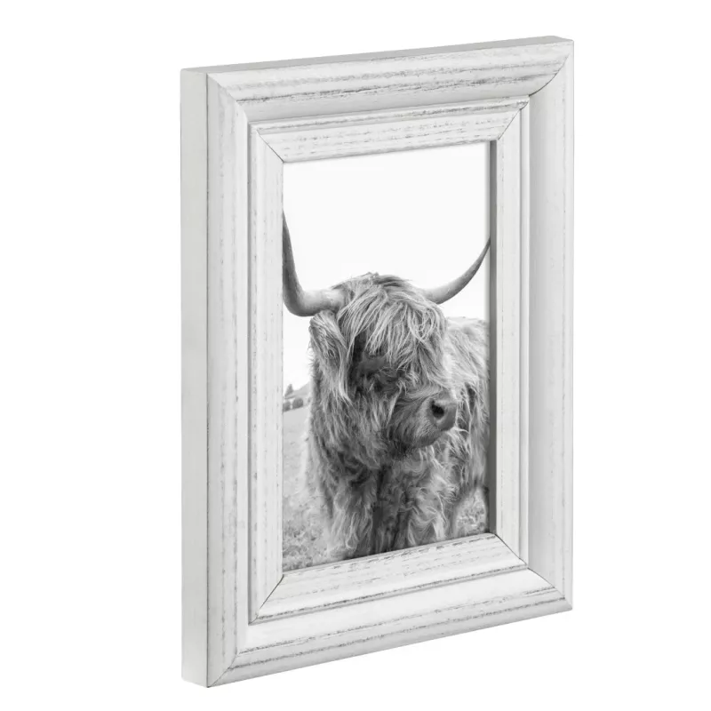 Vienos nuotraukos rėmelis Hama Canuto White Glass Wood