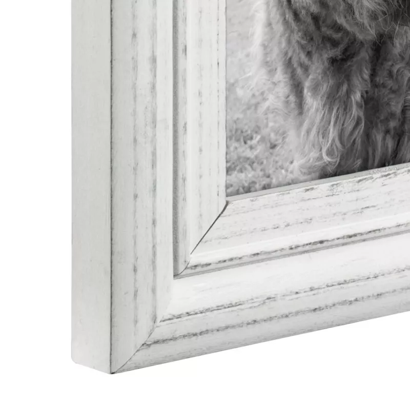 Vienos nuotraukos rėmelis Hama Canuto White Glass Wood