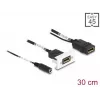 DeLOCK Easy 45 DisplayPort 4K 60 Hz modulis su DC maitinimu 2,1 x 5,5 mm