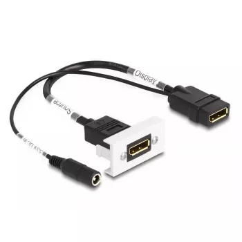 DeLOCK Easy 45 DisplayPort 4K 60 Hz modulis su DC maitinimu 2,1 x 5,5 mm