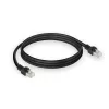 ACT juodas 10 metrų S/FTP CAT7 PUR lankstus komutacinis kabelis be užkibimų su RJ45 jungtimis (atitinka CAT6A)