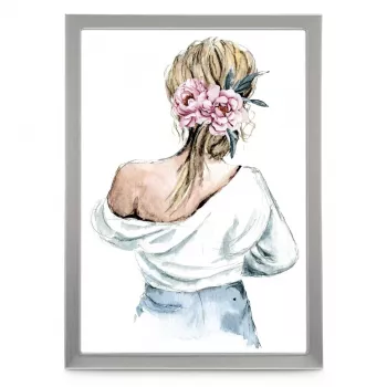 Hama Lilly pavienis nuotraukų rėmelis, sidabrinis