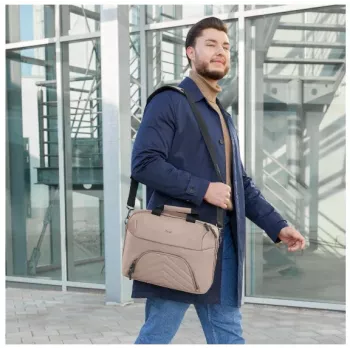 Hama Premium Lightweight 41,1 cm (16,2 colio) viršutinio įdėjimo krepšys smėlio spalvos