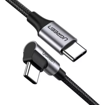 Ugreen 50123 USB laidas USB 2.0 1 m USB C juoda, sidabrinė