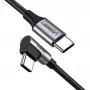 Ugreen 50123 USB laidas USB 2.0 1 m USB C juoda, sidabrinė