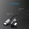 Ugreen 50123 USB laidas USB 2.0 1 m USB C juoda, sidabrinė