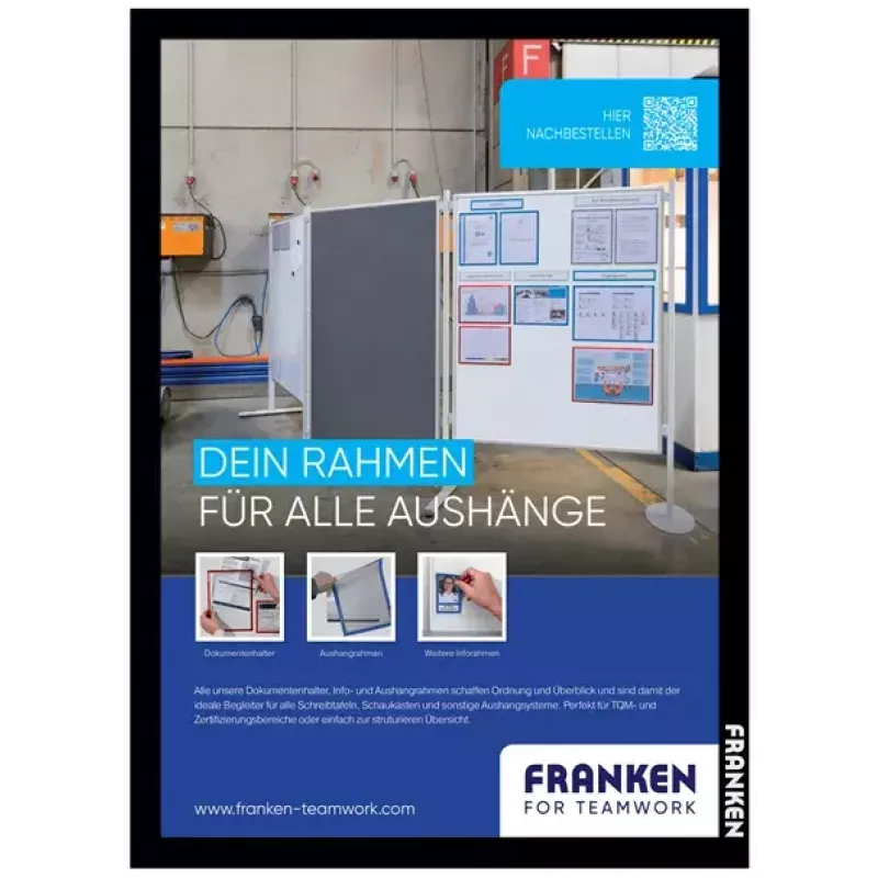 Rėmelis lentai Franken AR15102 A3 Juoda 470x10x650mm 2 vnt.