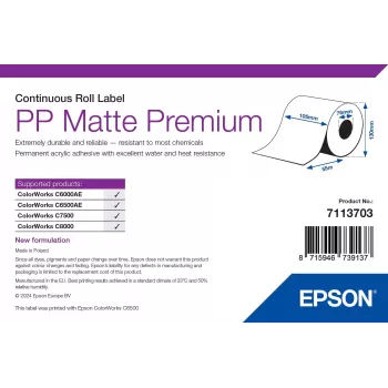 Epson 7113703 spausdintuvo etiketė Balta Lipni spausdintuvo etiketė