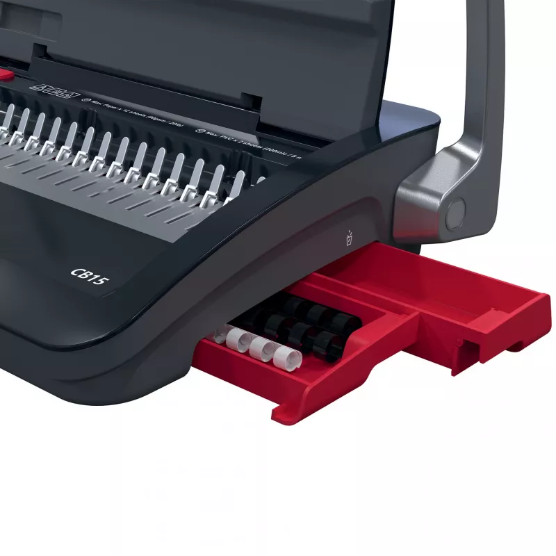 GBC CombBind® CB15 Manual Binding Machine, Comb binding machine, Manual, 165 sheets, Juoda, Red