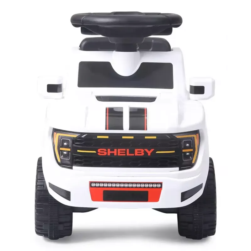 Mini automobilis Jamara Shelby Ford F-150 Raptor — maitinamas baterijomis, 1 sėdynė, 4 ratai, juoda/balta
