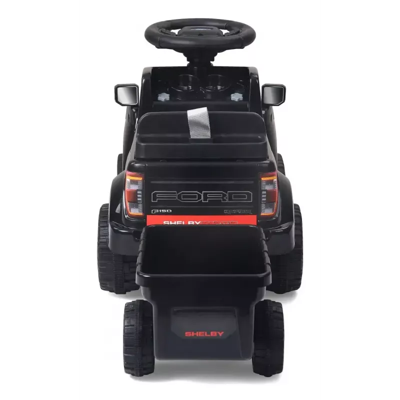 Važiuojamas automobilis Jamara Shelby Ford F-150 Raptor — maitinamas baterijomis, 1 sėdynė, 4 ratai, juoda