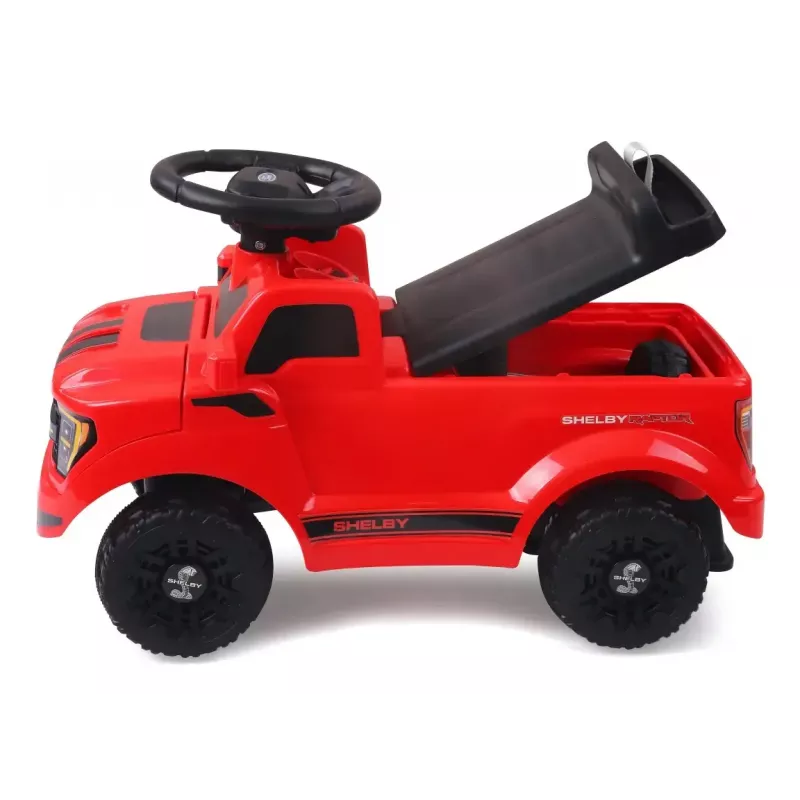 Elektromobilis Jamara Shelby Ford F-150 Raptor — maitinamas baterijomis, 1 sėdima vieta, 4 ratai, juoda/raudona