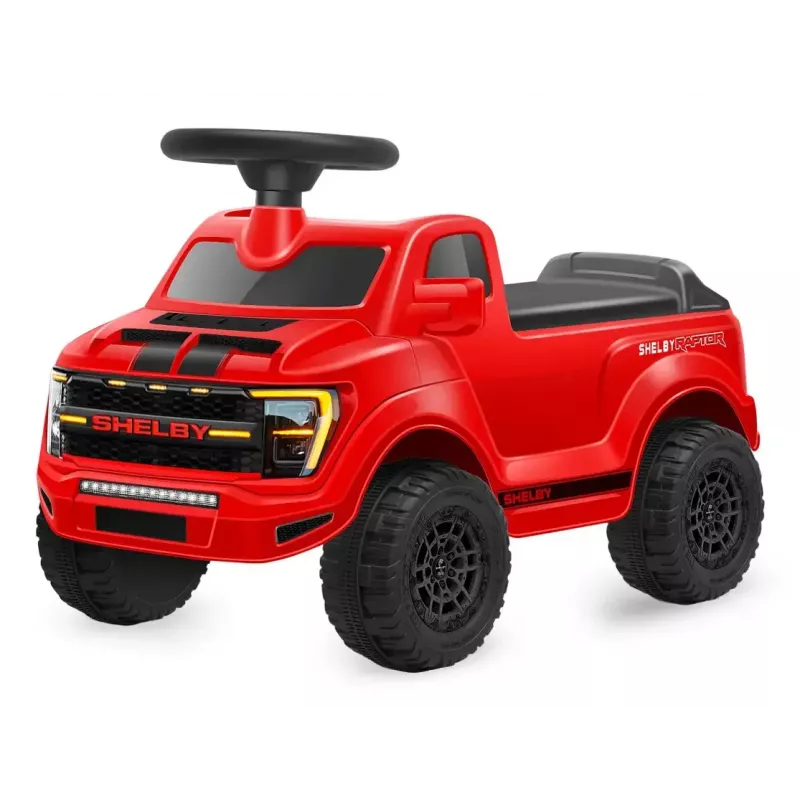 Elektromobilis Jamara Shelby Ford F-150 Raptor — maitinamas baterijomis, 1 sėdima vieta, 4 ratai, juoda/raudona