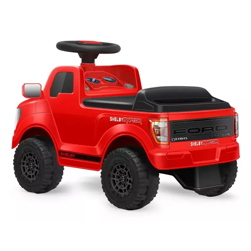 Elektromobilis Jamara Shelby Ford F-150 Raptor — maitinamas baterijomis, 1 sėdima vieta, 4 ratai, juoda/raudona