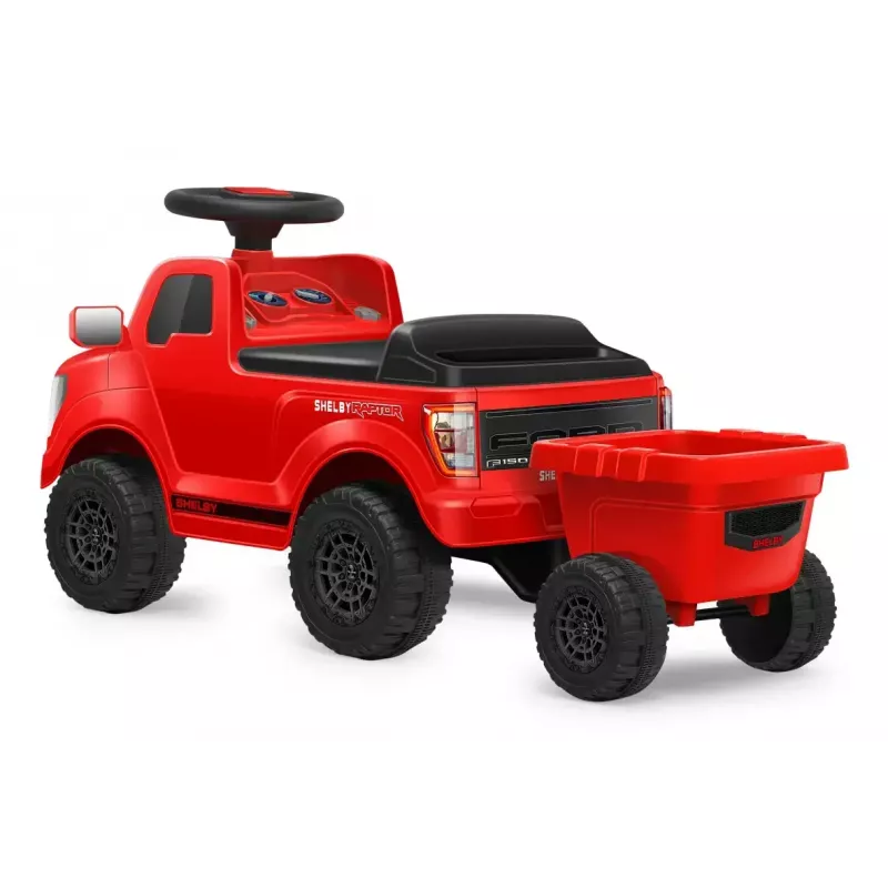 Elektromobilis Jamara Shelby Ford F-150 Raptor — maitinamas baterijomis, 1 sėdima vieta, 4 ratai, juoda/raudona