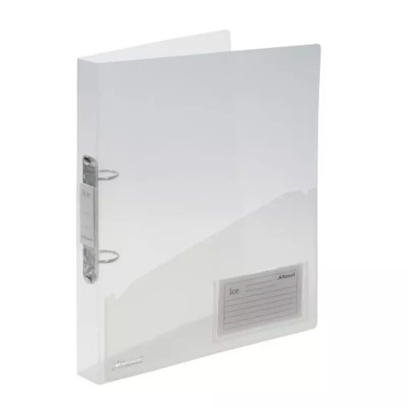 Rexel Ice 2 žiedų segtuvas A4 permatomas, A4, polipropilenas (PP), permatomas, 200 lapų, 2,5 cm, 3 cm