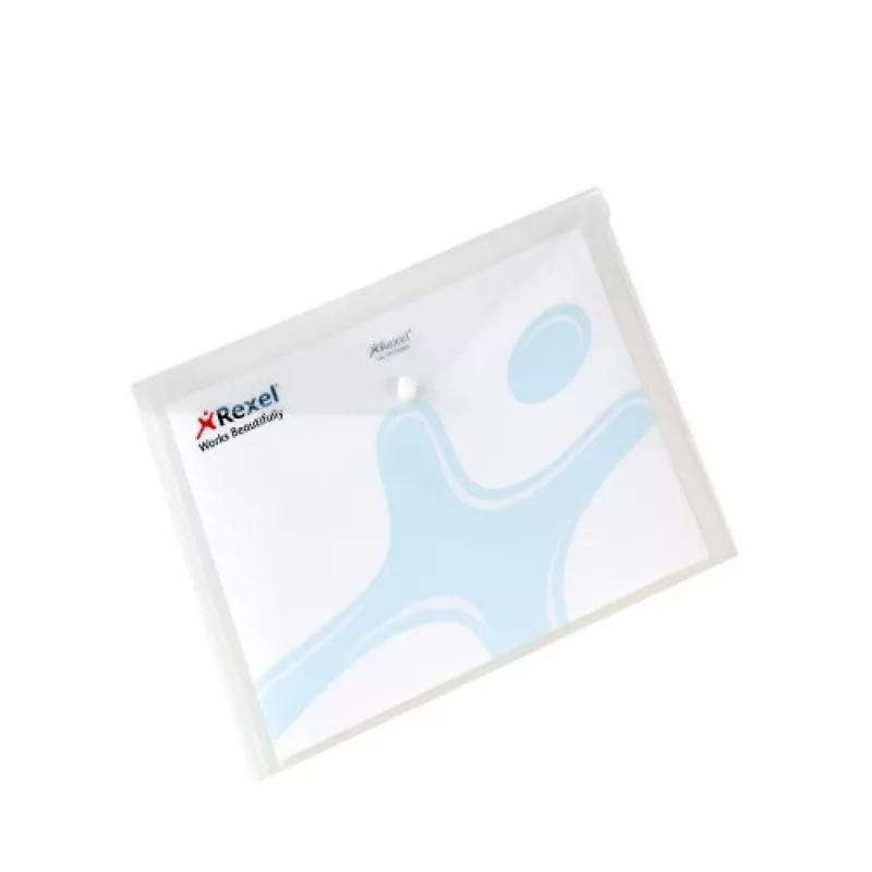 Rexel Popper aplankas-laiškas A4 baltas (5), A4, Polipropilenas (PP), Balta, 150 lapų, 335 mm, 235 mm