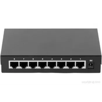Nevaldomas komutatorius Dexlan 891008 8 prievadų Gigabit Ethernet juodas
