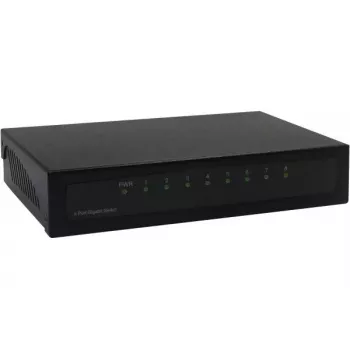 Nevaldomas komutatorius Dexlan 891008 8 prievadų Gigabit Ethernet juodas