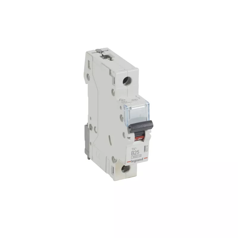 Grandinės pertraukiklis Legrand Tx3 B25A 1P 6kA, 25 A, vienpolis (MPN 403359)