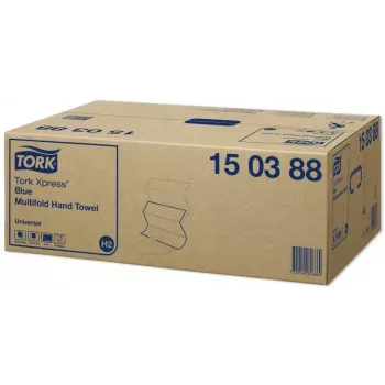 Popieriniai rankšluosčiai Tork 150388 237 lapai mėlyni