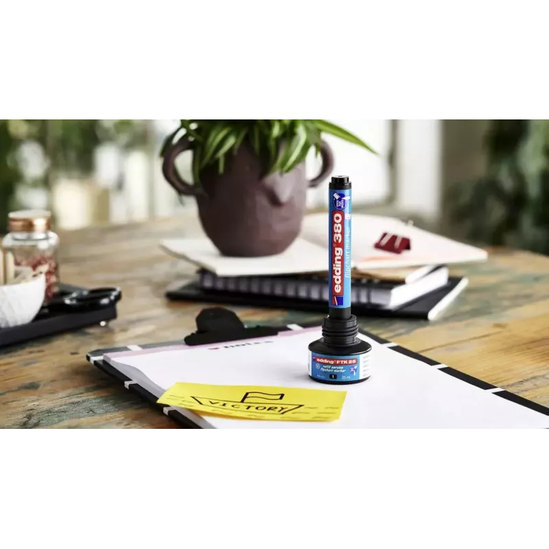 Marker Edding 380 Bullet tip Juoda Blue Green Red