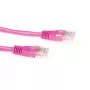 ACT rausvas 2 metrų U/UTP CAT5E sujungimo kabelis su RJ45 jungtimis